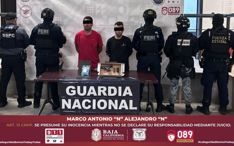 Detiene FESC a presuntos sicarios en Tecate
