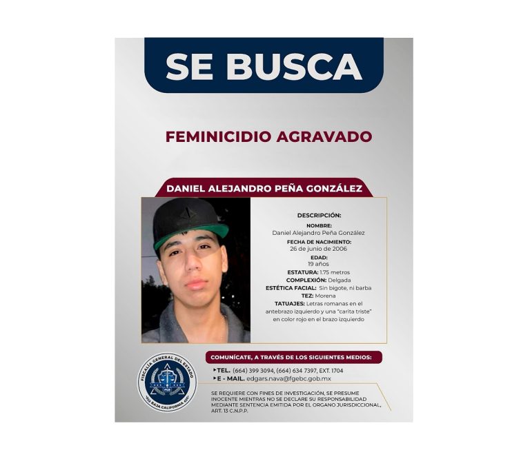 Solicitan ayuda para localizar a presunto responsable de feminicidio