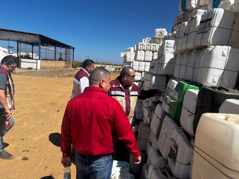 Realizan jornada de recuperación de envases de plaguicidas en San Quintín