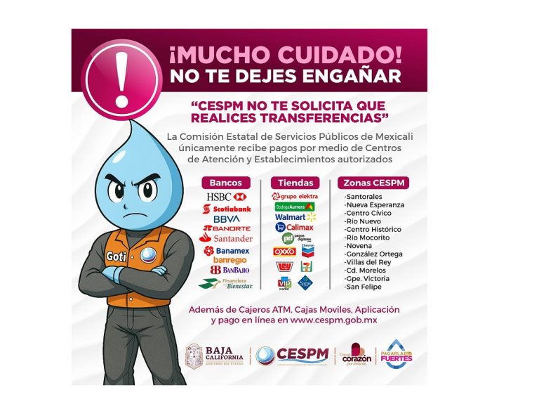 Alerta CESPM por fraudes telefónicos e intermediarios en redes sociales para trámites de servicio de agua