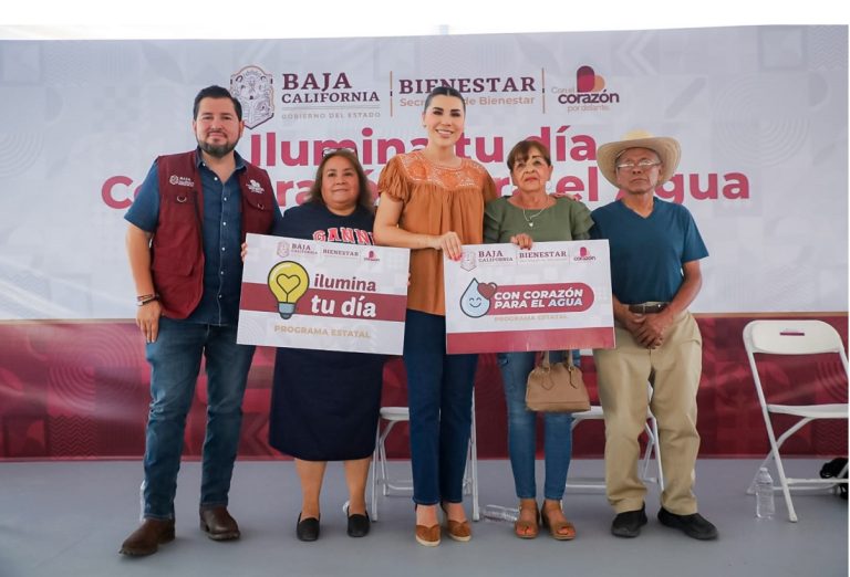 Fortalece gobernadora Ávila Olmeda bienestar de las familias con apoyos para agua y electricidad en BC