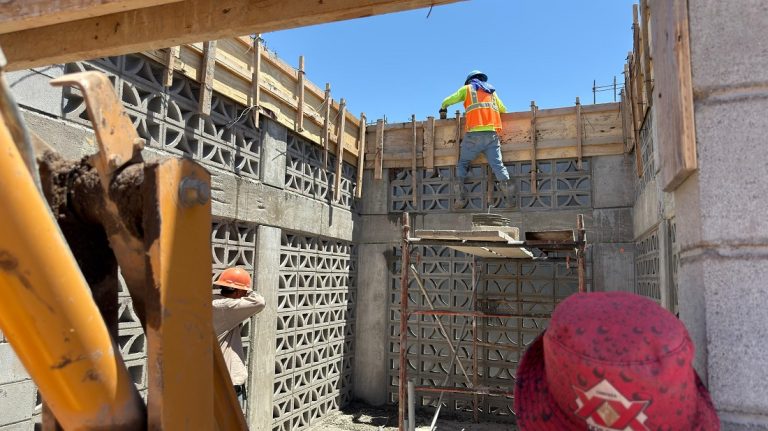 Avanza CESPM en construcción de cárcamo de bombeo en Colonial
