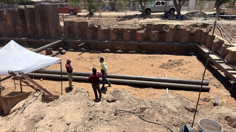 Avanza CESPM en construcción de sistema sanitario en Valle de Mexicali