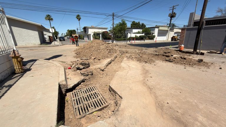 Registra CESPM avance en obra de reposición de alcantarillado pluvial en fraccionamiento Los Pinos