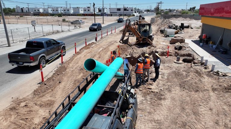 Avanza CESPM en modernización de infraestructura sanitaria al oriente de Mexicali