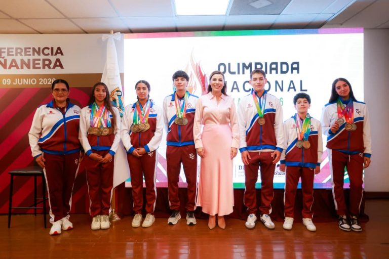 Reconoce gobernadora Ávila Olmeda liderazgo de BC en top tres de Olimpiada Nacional