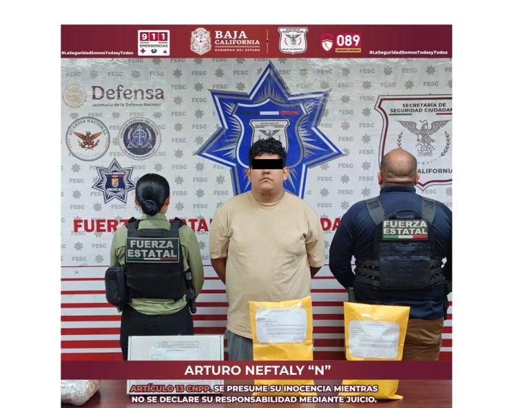 Detienen a «el Ñoño», objetivo prioritario en Valle de Mexicali