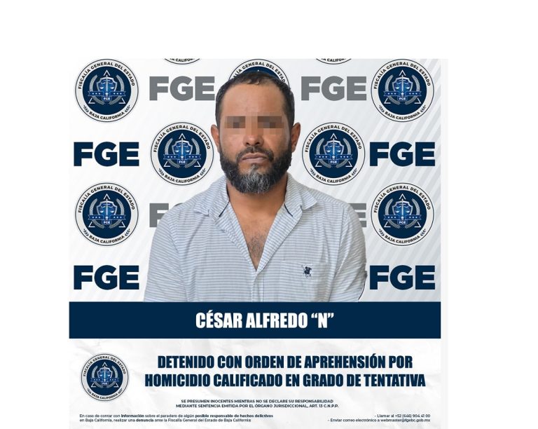 Capturan en Sinaloa a prófugo buscado por intento de homicidio en Mexicali
