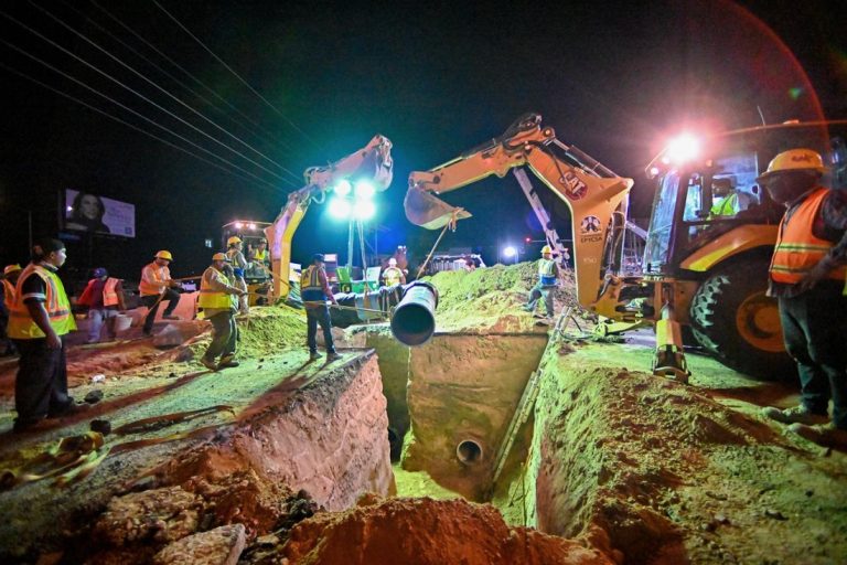 Concluyó CESPM etapas más complejas del proyecto de infraestructura hídrica de Carranza e Independencia