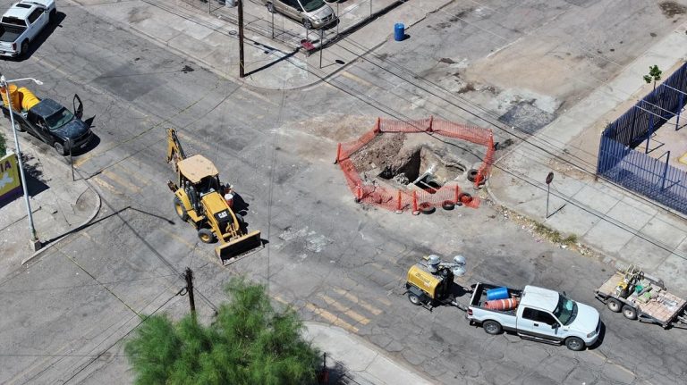 Avanza CESPM en construcción de infraestructura sanitaria en Pueblo Nuevo
