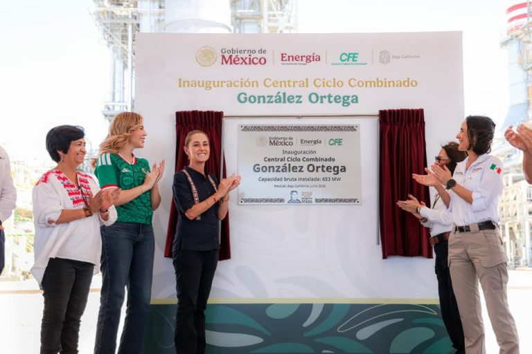 Garantizan presidenta Sheinbaum y Marina del Pilar soberanía energética sustentable con nueva planta de generación de energía