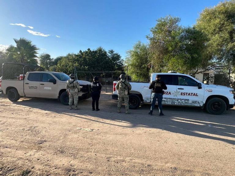 Resguardan dos predios en Valle de Mexicali tras operativo de seguridad
