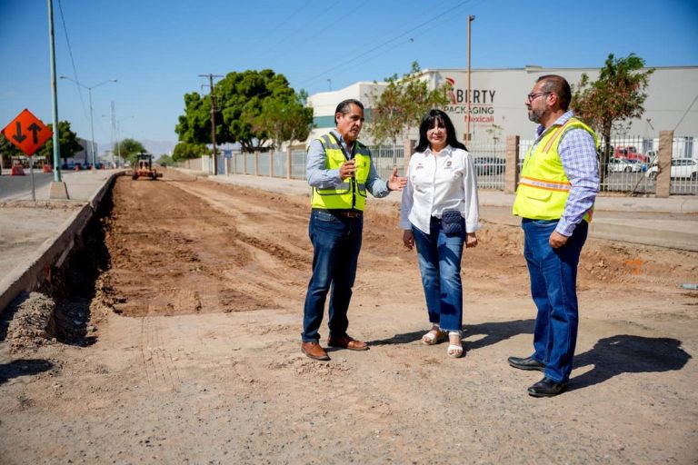 Inicia alcaldesa Bustamante con transformación de Calzada Robledo Industrial