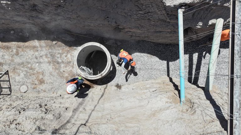 Fortalece CESPM infraestructura pluvial en colonia Industrial con nuevo colector