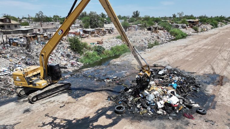 Retira CESPM alrededor de mil 280 toneladas de residuos del Dren Colector Norte