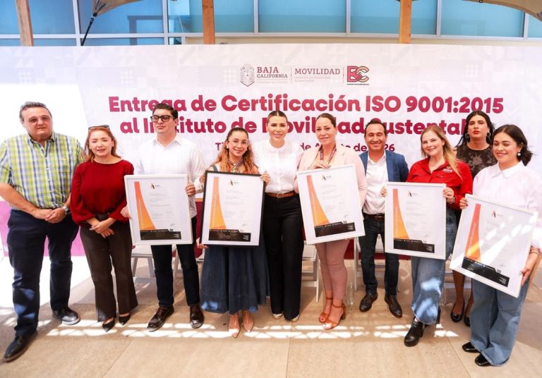 Obtiene Gobierno de BC certificación internacional por calidad y eficiencia en trámites de transporte a través de IMOS