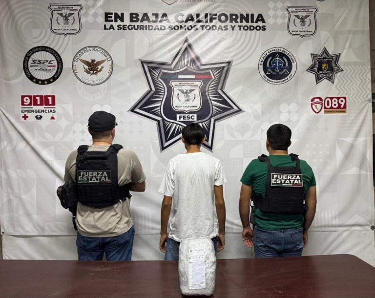 Detienen a menor «el Picoro» por venta de droga en Valle de Mexicali