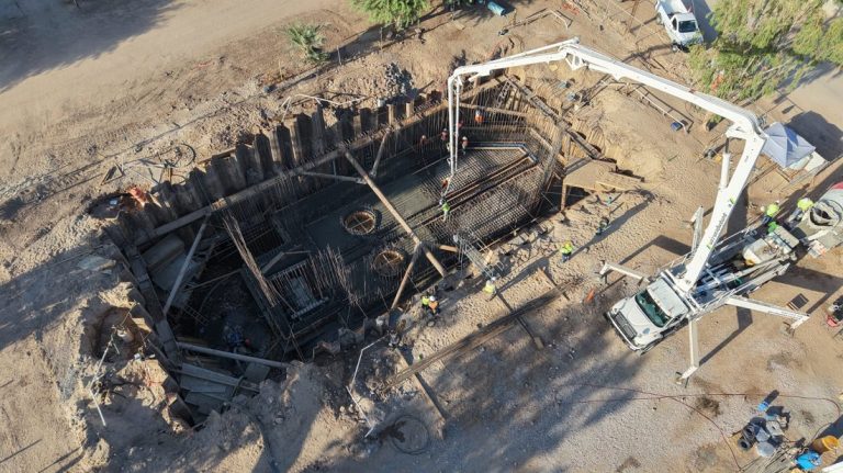 Alcanza CESPM 60% de avance en etapa estructural del cárcamo Oviedo Mota Norte