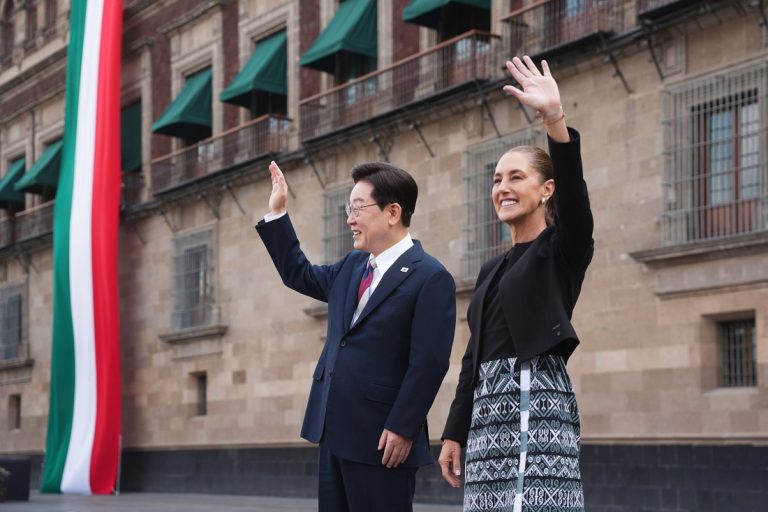 Presidenta Claudia Sheinbaum recibe en Palacio Nacional a su homólogo de la República Nacional de Corea, Lee Jae-Myung