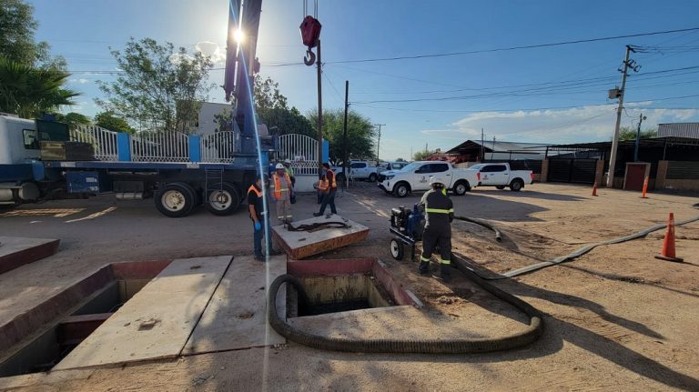 Realiza CESPM mantenimiento integral en cárcamo San Pablo