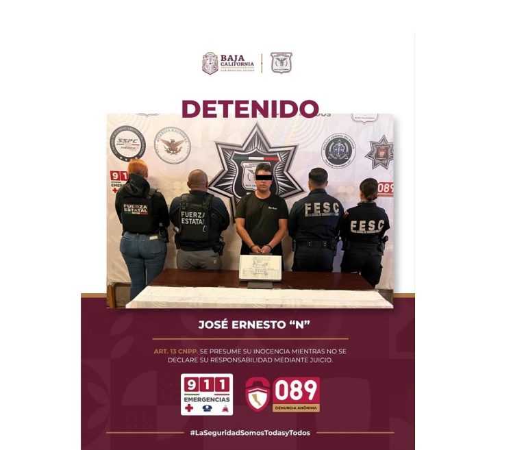 Detienen a «El Neto», relacionado con homicidio y tráfico de armas