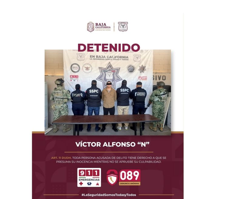 Capturan a «el Ciego», objetivo prioritario con orden de aprehensión