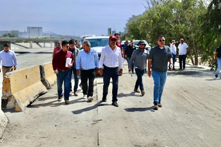 Gestiona gobernadora Marina del Pilar ante CONAGUA limpieza de canalización del Río Tijuana