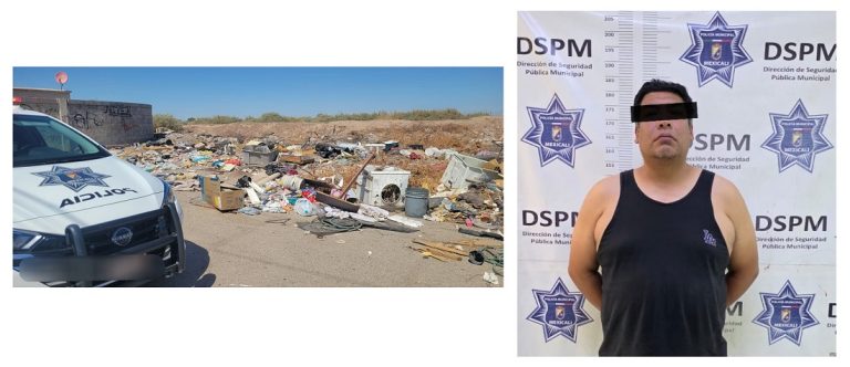 Sorprenden y detienen a persona por arrojar basura en finca Los Jazmines 2