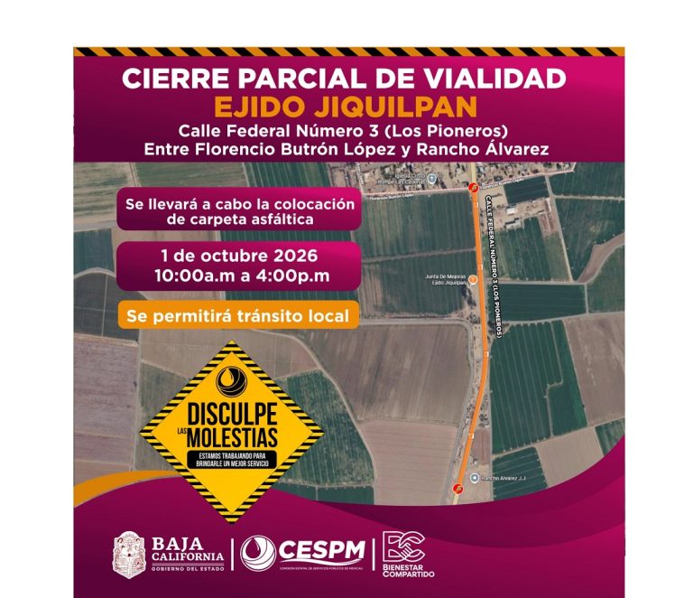 CESPM llevará a cabo trabajos de reposición de pavimento en ejido Jiquilpan