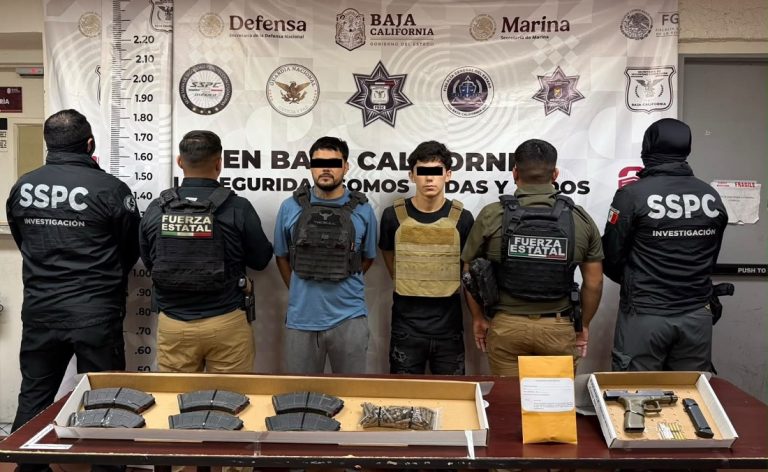 Detienen a dos sujetos ligados al crimen organizado
