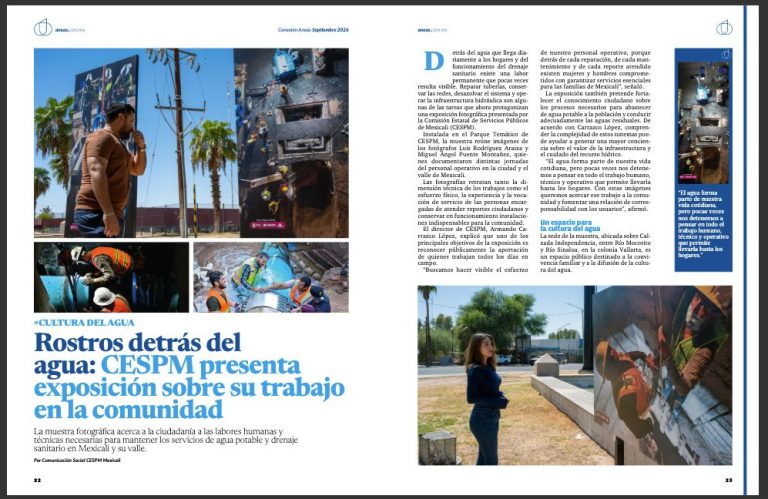 Exposición gráfica de CESPM forma parte de la edición más reciente de revista Conexión Aneas