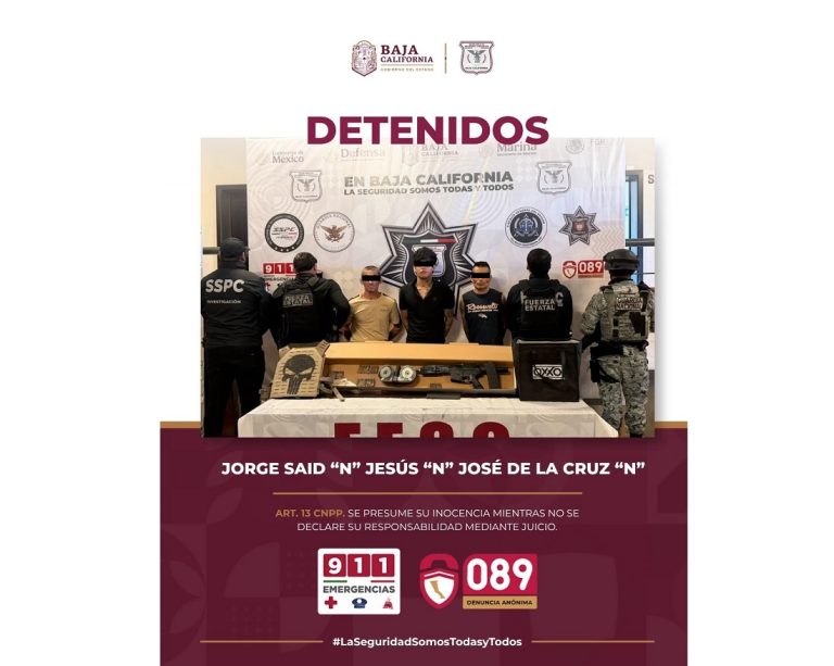 Detienen a grupo armado; uno con tres órdenes de aprehensión por homicidios