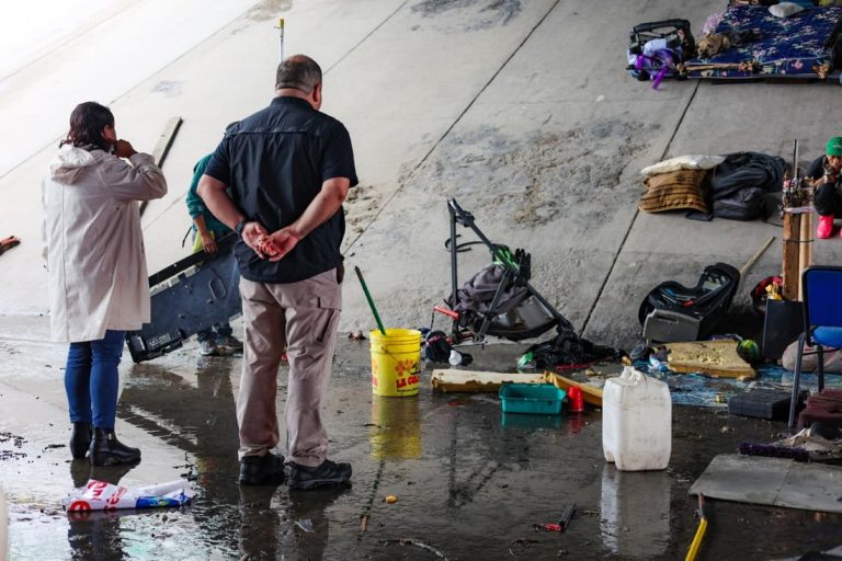 Realiza gobierno de BC acciones de evacuación preventiva en canalización del Río Tijuana ante Rachel