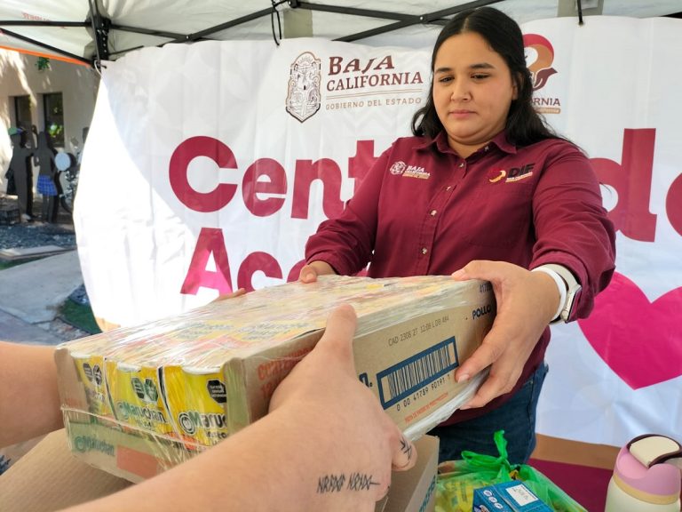 Invita gobierno de BC a sumar apoyos para familias afectadas por «Rachel» en centros de acopio